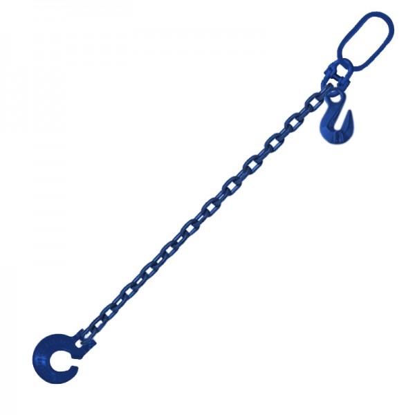 G10 Rückekette "Warrior-V" - Vierkant blau (6-10mm)