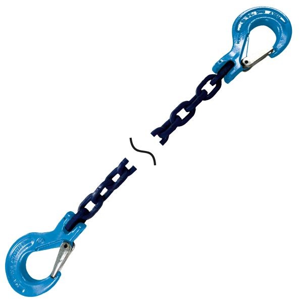 G10 Chokerkette "Hookpower" - Vierkant blau (6 - 10mm)
