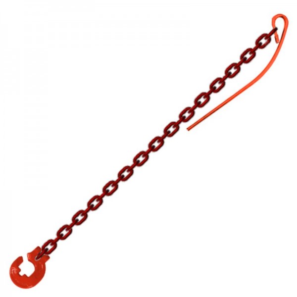 FTF Chokerkette "Woodmaster" - Rundstahl rot mit Kettenauflage