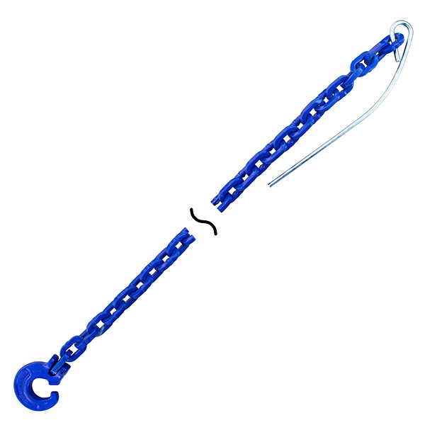 G10 Chokerkette "Woodmaster" - Vierkant blau (6 - 10mm)