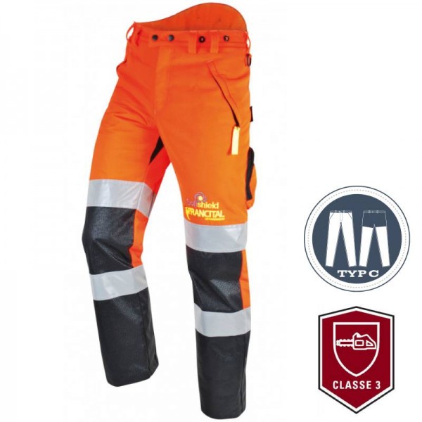 Forest Fighter "HV Profi Typ C - Kl. 3" Schnittschutzhose - EN 20471