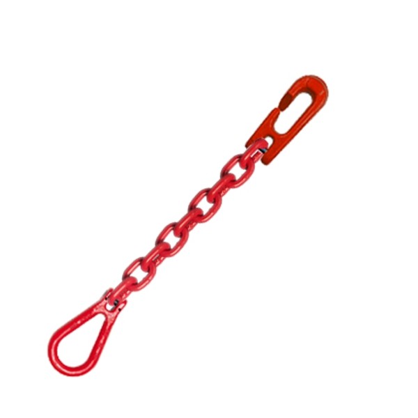 G8 Chokerkette "Assassin" - Vierkant rot (7 - 10mm)