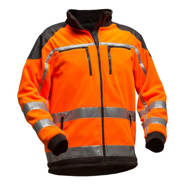 PFANNER Jobby Colour Fleecejacke EN20471 orange Jacke Fleece Forst Warnjacke 