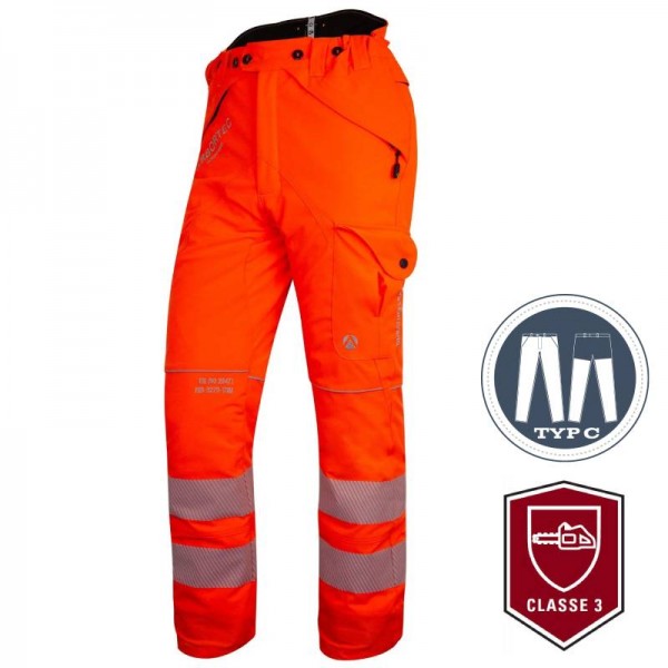Arbortec BREATHEFLEX Schnittschutzhose HI-VIS (Klasse 3 - Typ C)